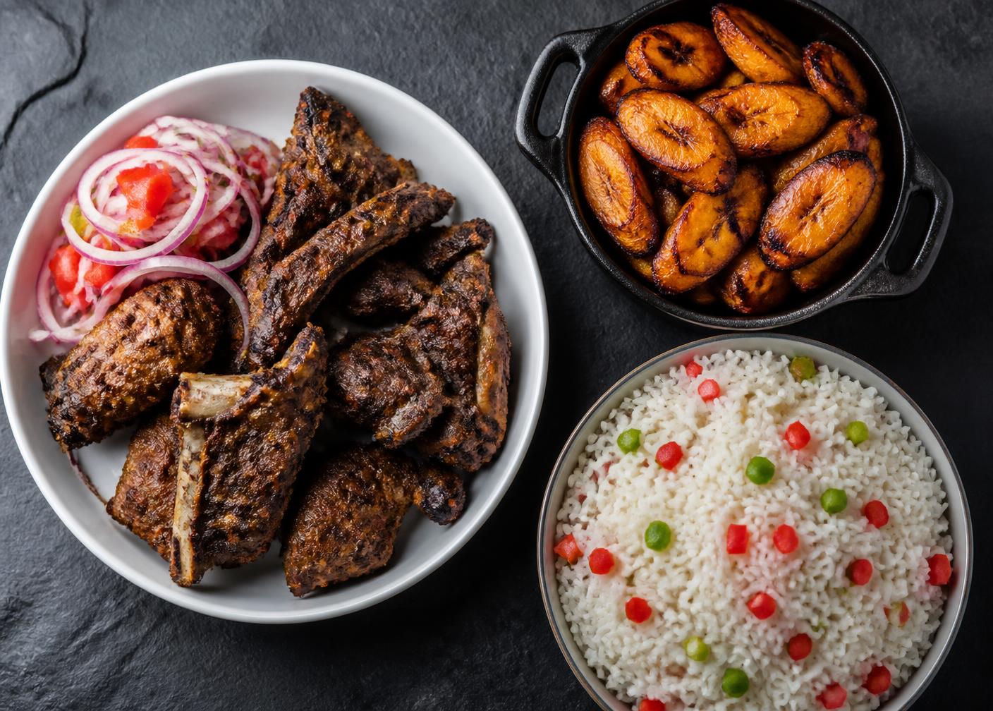 ½ de diby grillé au Sahara